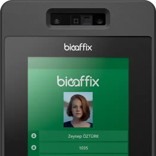 BioAffix Gate Vision'un 3 boyutlu kamerası sayesinde hızlı ve güvenli bir şekilde yüz biyometriği doğrulayabilir